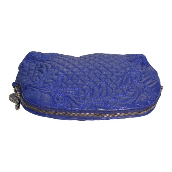 Gianni Versace Vanitas Quilted Leather Shoulder Bag in Electric Blue - Picture 8 of 16